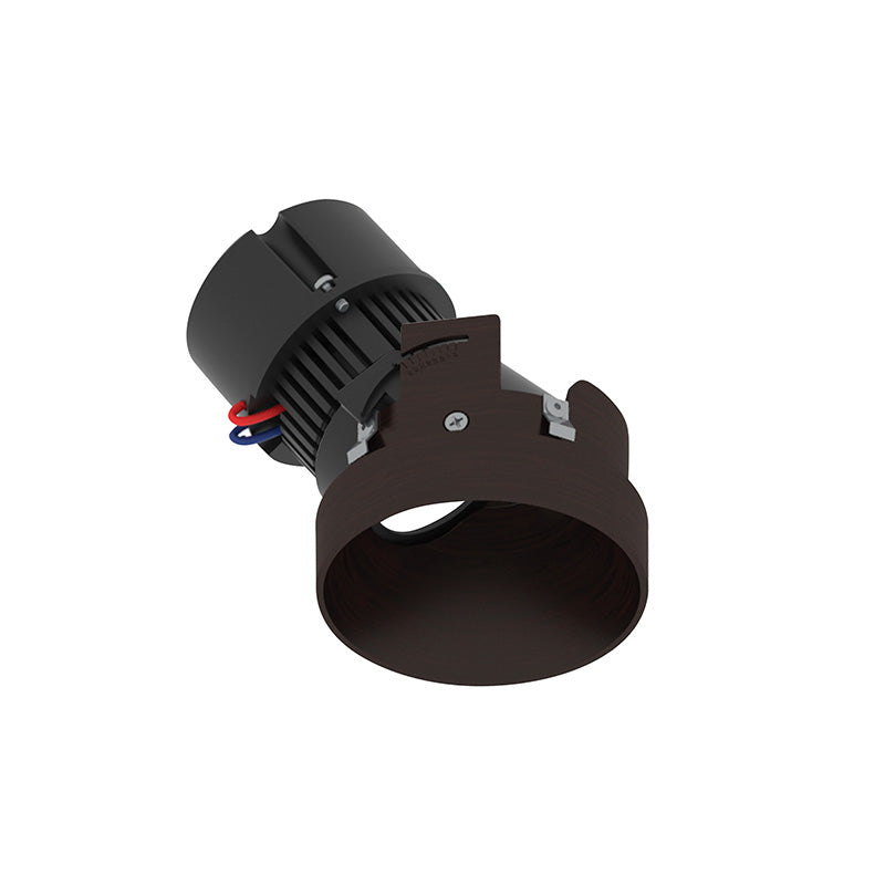 Nora NPR-4RTSLA 4" Pearl 10W LED Round Trimless Adjustable Slot Retrofit, 1050 Lumens, 120V - Bronze