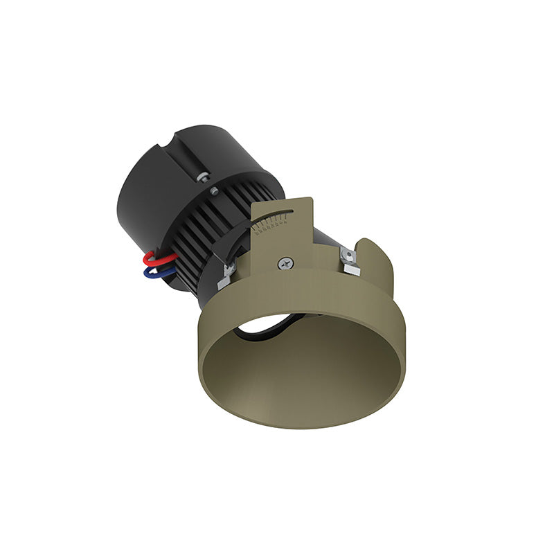 Nora NPR-4RTSLACDX 4" Pearl 10W LED Round Trimless Adjustable Slot Retrofit, Comfort Dim, 600 Lumens, 120V - Champagne Haze