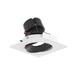 Nora NPR-4SC 4" Pearl 10W LED Square Adjustable Cone Retrofit, 1250 Lumens, 120V - Black Reflector/ Warm White Flange