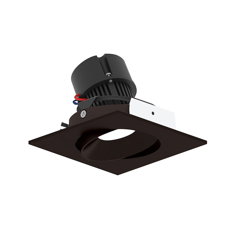 Nora NPR-4SC 4" Pearl 10W LED Square Adjustable Cone Retrofit, 1250 Lumens, 120V - Bronze