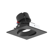 Nora NPR-4SCCDX 4" Pearl 10W LED Square Adjustable Cone Retrofit, Comfort Dim, 750 Lumens, 120V - Black