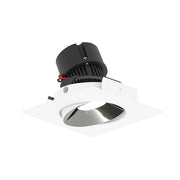 Nora NPR-4SCCDX 4" Pearl 10W LED Square Adjustable Cone Retrofit, Comfort Dim, 750 Lumens, 120V - Specular Clear Reflector/ Bright White Flange