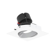 Nora NPR-4SCCDX 4" Pearl 10W LED Square Adjustable Cone Retrofit, Comfort Dim, 750 Lumens, 120V - Haze Reflector/ Bright White Flange
