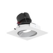 Nora NPR-4SC 4" Pearl 10W LED Square Adjustable Cone Retrofit, 1250 Lumens, 120V - Haze Reflector/ Warm White Flange