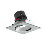 Nora NPR-4SC 4" Pearl 10W LED Square Adjustable Cone Retrofit, 1250 Lumens, 120V - Natural Metal