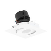 Nora NPR-4SGCDX 4" Pearl 10W LED Square Adjustable Gimbal Retrofit, Comfort Dim, 600 Lumens, 120V - Bright White