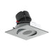 Nora NPR-4SGCDX 4" Pearl 10W LED Square Adjustable Gimbal Retrofit, Comfort Dim, 600 Lumens, 120V - Natural Metal