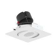 Nora NPR-4SGCDX 4" Pearl 10W LED Square Adjustable Gimbal Retrofit, Comfort Dim, 600 Lumens, 120V - Warm White