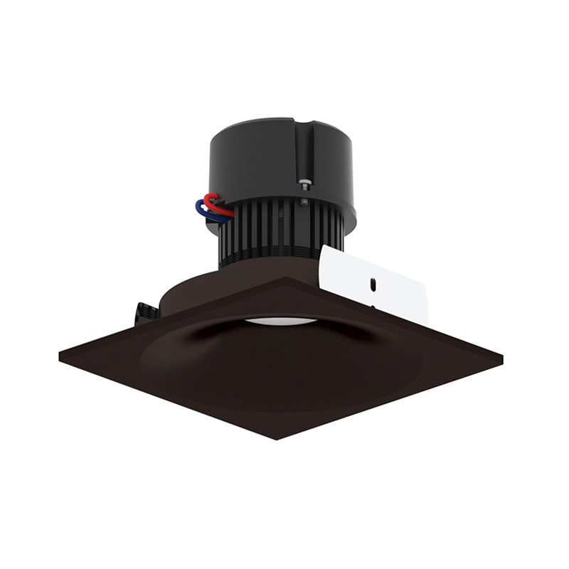 Nora NPR-4SNBCDX 4" Pearl 10W LED Square Bullnose Retrofit, Comfort Dim, 750 Lumens, 120V - Bronze