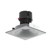 Nora NPR-4SNBCDX 4" Pearl 10W LED Square Bullnose Retrofit, Comfort Dim, 750 Lumens, 120V - Natural Metal
