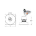 Nora NPR-4SNBCDX 4" Pearl 10W LED Square Bullnose Retrofit, Comfort Dim, 750 Lumens, 120V