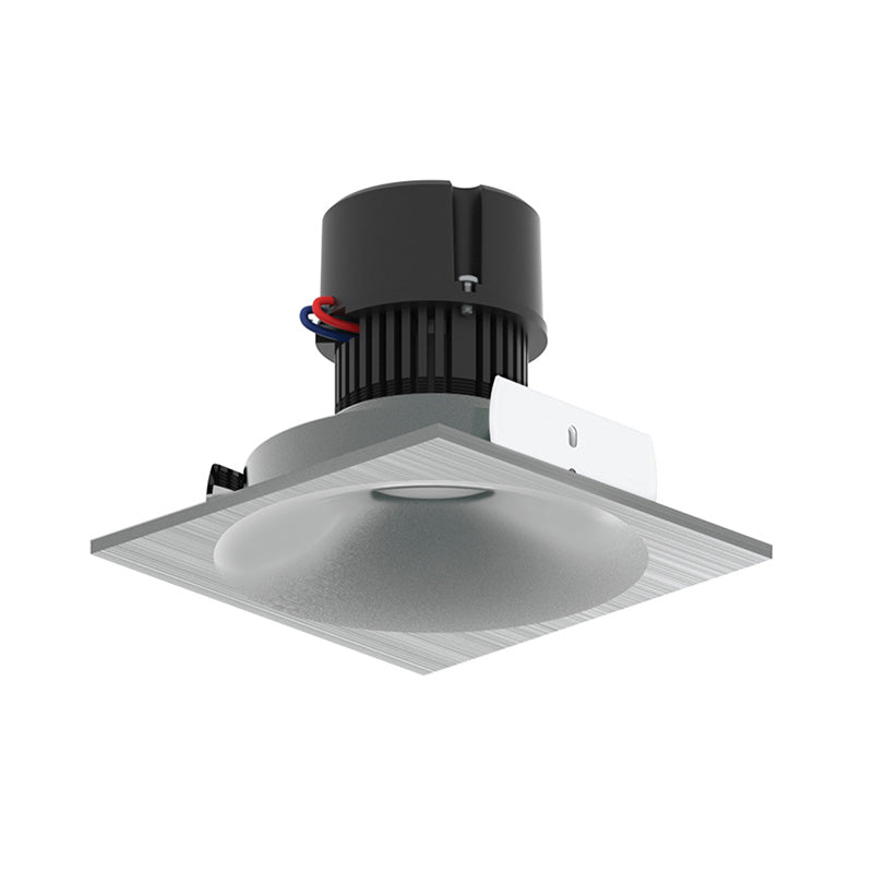 Nora NPR-4SNB 4" Pearl 10W LED Square Bullnose Retrofit, 1250 Lumens, 120V - Natural Metal
