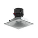 Nora NPR-4SNB 4" Pearl 10W LED Square Bullnose Retrofit, 1250 Lumens, 120V - Natural Metal
