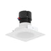 Nora NPR-4SNDCCDX 4" Pearl 10W LED Square Retrofit Reflector with Round Aperture, Comfort Dim, 700 Lumens, 120V - Warm White
