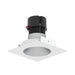 Nora NPR-4SNDC 4" Pearl 10W LED Square Retrofit Reflector with Round Aperture, 1150 Lumens, 120V - Haze Reflector/ Warm White Flange