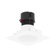 Nora NPR-4SNDC 4" Pearl 10W LED Square Retrofit Reflector with Round Aperture, 1150 Lumens, 120V - Bright White
