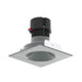 Nora NPR-4SNDC 4" Pearl 10W LED Square Retrofit Reflector with Round Aperture, 1150 Lumens, 120V - Natural Metal