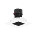 Nora NPR-4SNDSQ 4" Pearl 10W LED Square Retrofit Reflector with Square Aperture, 1150 Lumens, 120V - Black Reflector / Bright White Flange