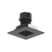 Nora NPR-4SNDSQCDX 4" Pearl 10W LED Square Retrofit Reflector with Square Aperture, Comfort Dim, 700 Lumens, 120V - Black Reflector / Black Flange