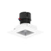 Nora NPR-4SNDSQCDX 4" Pearl 10W LED Square Retrofit Reflector with Square Aperture, Comfort Dim, 700 Lumens, 120V - Haze Reflector / Bright White Flange