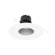 Nora NPR-56RNDC 5"/6" Pearl 10W LED Round Retrofit Reflector with Round Aperture, 1150 Lumens, 120V - Haze Reflector/ Bright White Flange