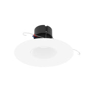 Nora NPR-56RNDC 5"/6" Pearl 10W LED Round Retrofit Reflector with Round Aperture, 1150 Lumens, 120V - Bright White