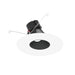 Nora NPR-56RSLA 5"/6" Pearl 10W LED Round Adjustable Slot Retrofit, 1000 Lumens, 120V - Black Reflector / Bright White Flange