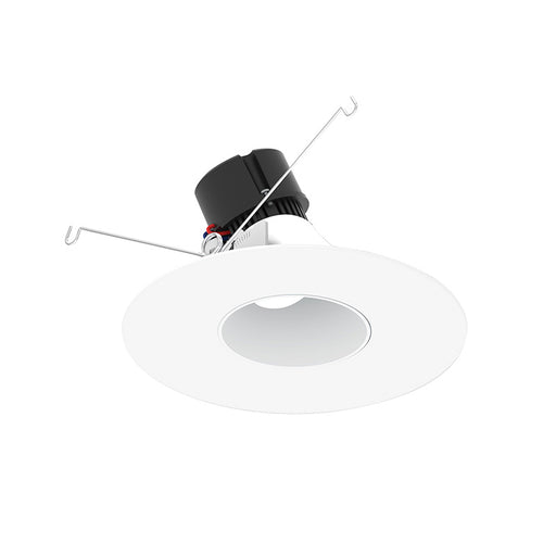 Nora NPR-56RSLA 5"/6" Pearl 10W LED Round Adjustable Slot Retrofit, 1000 Lumens, 120V - Bright White