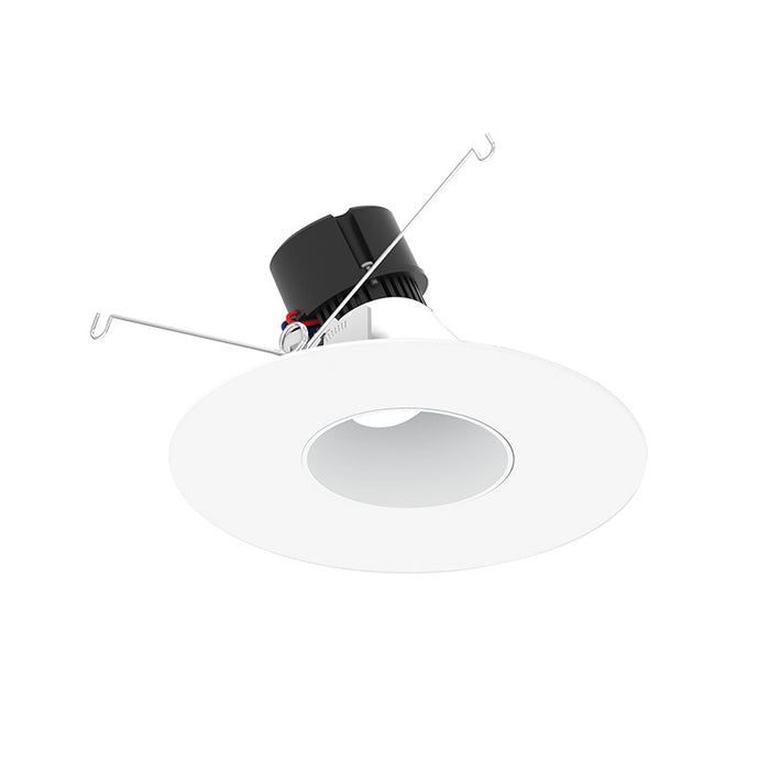 Nora NPR-56RSLA 5"/6" Pearl 10W LED Round Adjustable Slot Retrofit, 1000 Lumens, 120V - Bright White
