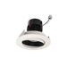 Nora NPRLV-4RC 4" Pearl 11W LED Round Adjustable Cone Retrofit, 1200 Lumens, 12V - Black / White
