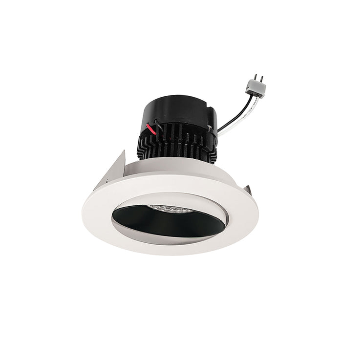 Nora NPRLV-4RCCDX 4" Pearl 11W LED Round Adjustable Cone Retrofit, Comfort Dim, 700 Lumens, 12V - Black / White