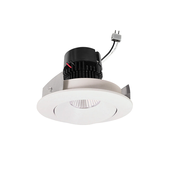 Nora NPRLV-4RCCDX 4" Pearl 11W LED Round Adjustable Cone Retrofit, Comfort Dim, 700 Lumens, 12V - White / White