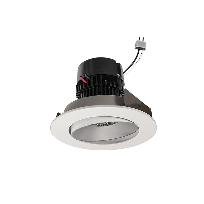 Nora NPRLV-4RC 4" Pearl 11W LED Round Adjustable Cone Retrofit, 1200 Lumens, 12V - Haze / Matte Powder White