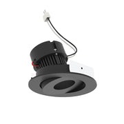 Nora NPRLV-4RGCDX 4" Pearl 10W LED Round Adjustable Gimbal Retrofit, Comfort Dim, 600 Lumens, 12V - Black