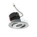 Nora NPRLV-4RGCDX 4" Pearl 10W LED Round Adjustable Gimbal Retrofit, Comfort Dim, 600 Lumens, 12V - Natural Metal