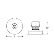 Nora NPRLV-4RNBCDX 4" Pearl 10W LED Round Bullnose Retrofit, Comfort Dim, 750 Lumens, 12V