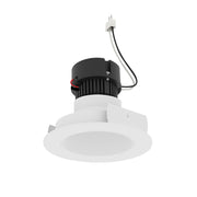 Nora NPRLV-4RNDCCDX 4" Pearl 10W LED Round Retrofit Reflector with Round Aperture, Comfort Dim, 700 Lumens, 12V - Warm White Reflector / Warm White Flange