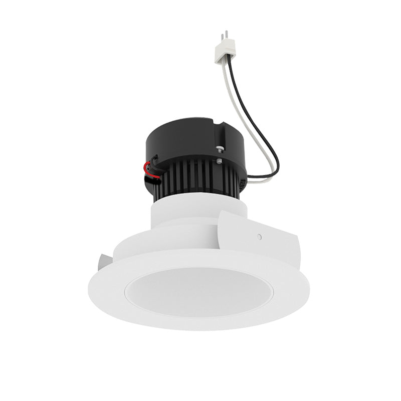 Nora NPRLV-4RNDCCDX 4" Pearl 10W LED Round Retrofit Reflector with Round Aperture, Comfort Dim, 700 Lumens, 12V - Warm White Reflector / Warm White Flange