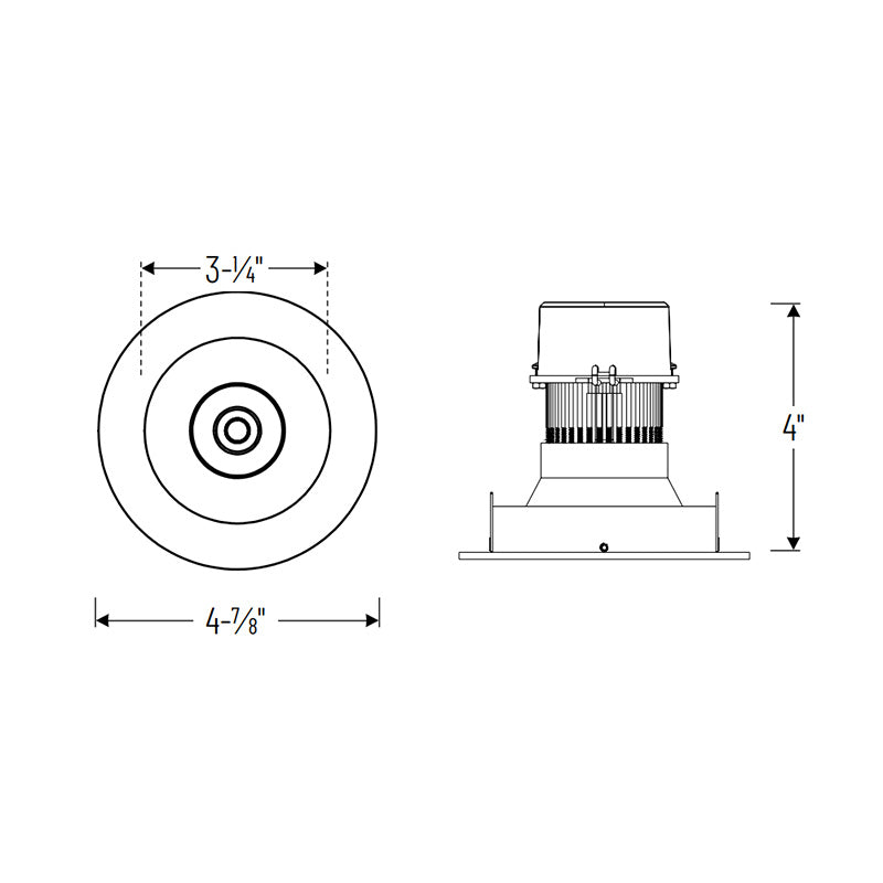 Nora NPRLV-4RNDCCDX 4" Pearl 10W LED Round Retrofit Reflector with Round Aperture, Comfort Dim, 700 Lumens, 12V