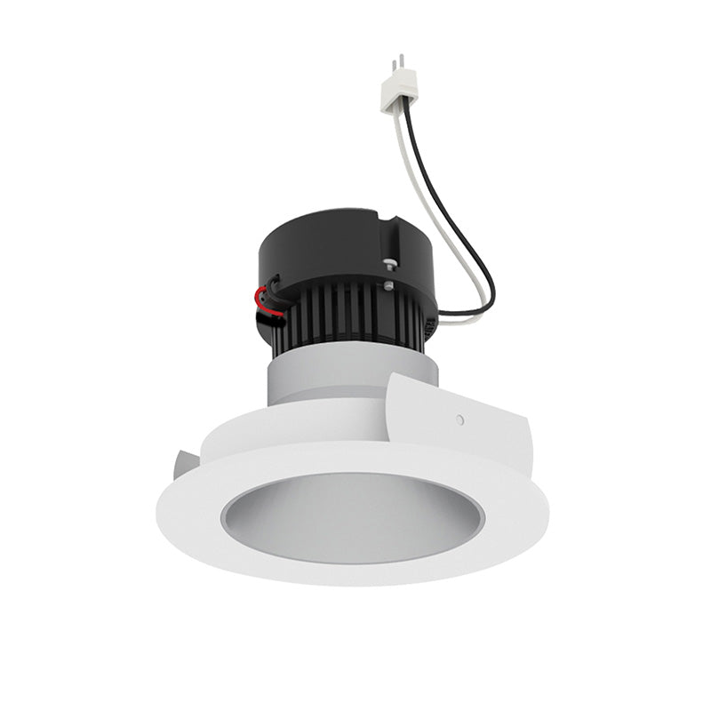 Nora NPRLV-4RNDC 4" Pearl 10W LED Round Retrofit Reflector with Round Aperture, 1150 Lumens, 12V - Haze Reflector / Warm White Flange