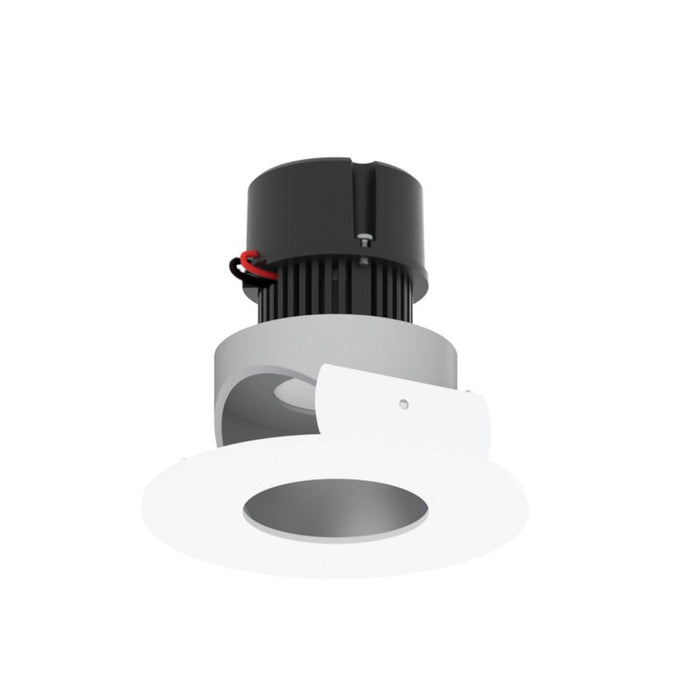 Nora NPRLV-4RPHA 4" Pearl 10W LED Round Adjustable Pinhole Retrofit, 950 Lumens, 12V - Haze / Matte Powder White