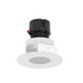 Nora NPRLV-4RPHA 4" Pearl 10W LED Round Adjustable Pinhole Retrofit, 950 Lumens, 12V - White / White