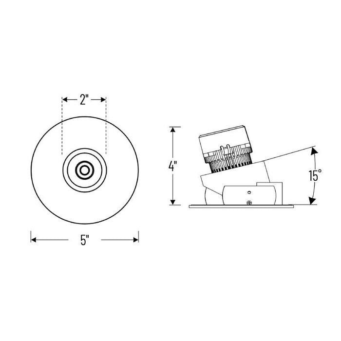 Nora NPRLV-4RPHA 4" Pearl 10W LED Round Adjustable Pinhole Retrofit, 950 Lumens, 12V