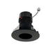 Nora NPRLV-4RPH 4" Pearl 10W LED Round Fixed Pinhole Retrofit, 950 Lumens, 12V - Black / Black