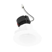 Nora NPRLV-4RSLA 4" Pearl 10W LED Round Adjustable Slot Retrofit, 1050 Lumens, 12V - Matte Powder White