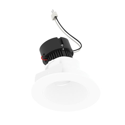 Nora NPRLV-4RSLA 4" Pearl 10W LED Round Adjustable Slot Retrofit, 1050 Lumens, 12V - Matte Powder White