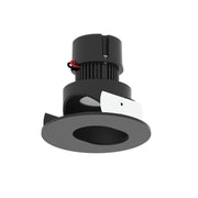 Nora NPRLV-4RSLCDX 4" Pearl 10W LED Round Adjustable Slot Aperture Retrofit, Comfort Dim, 550 Lumens, 12V - Black / Black