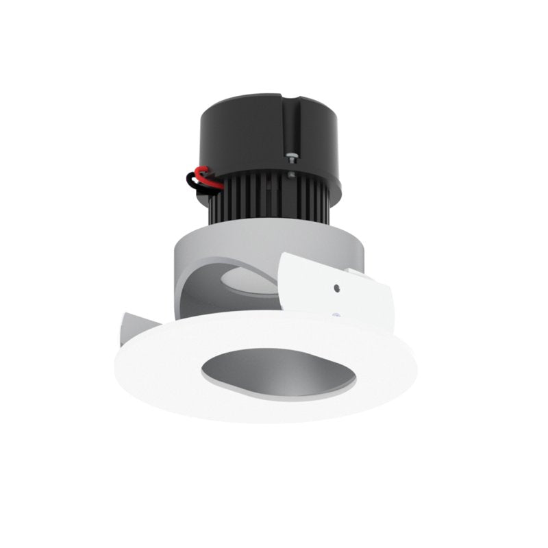 Nora NPRLV-4RSLCDX 4" Pearl 10W LED Round Adjustable Slot Aperture Retrofit, Comfort Dim, 550 Lumens, 12V - Haze / Matte Powder White