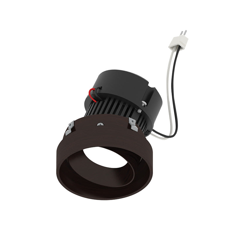 Nora NPRLV-4RTLA 4" Pearl 10W LED Round Trimless Adjustable Retrofit, 1150 Lumens, 12V - Bronze