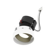 Nora NPRLV-4RTLA 4" Pearl 10W LED Round Trimless Adjustable Retrofit, 1150 Lumens, 12V - Champagne Haze Adjustable / Bright White Reflector